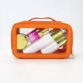 Custom Private Label Waterproof PU Leather Toilet Bag Travel Clear PVC Makeup Cosmetic Bag